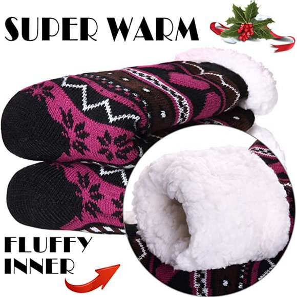 MoonKitty Thermal Slipper Socks w/ Anti-Slip Grips - Picture 2 of 5